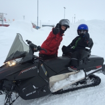 snowmobiling with kids
