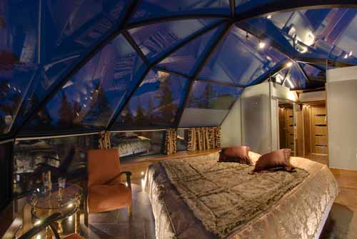 Glass Igloo and Villa Break in search of the Northern Lights Levi Finland