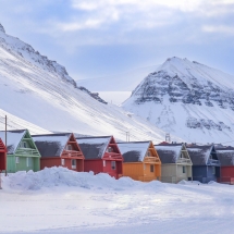 Colourful Houses in Longyearbyen - photo Eveline Lunde