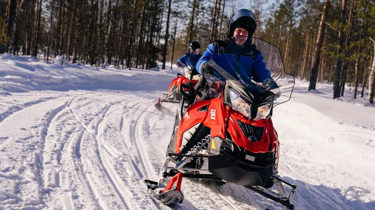 Snowmobile Safari into the Wilderness (Apukka)