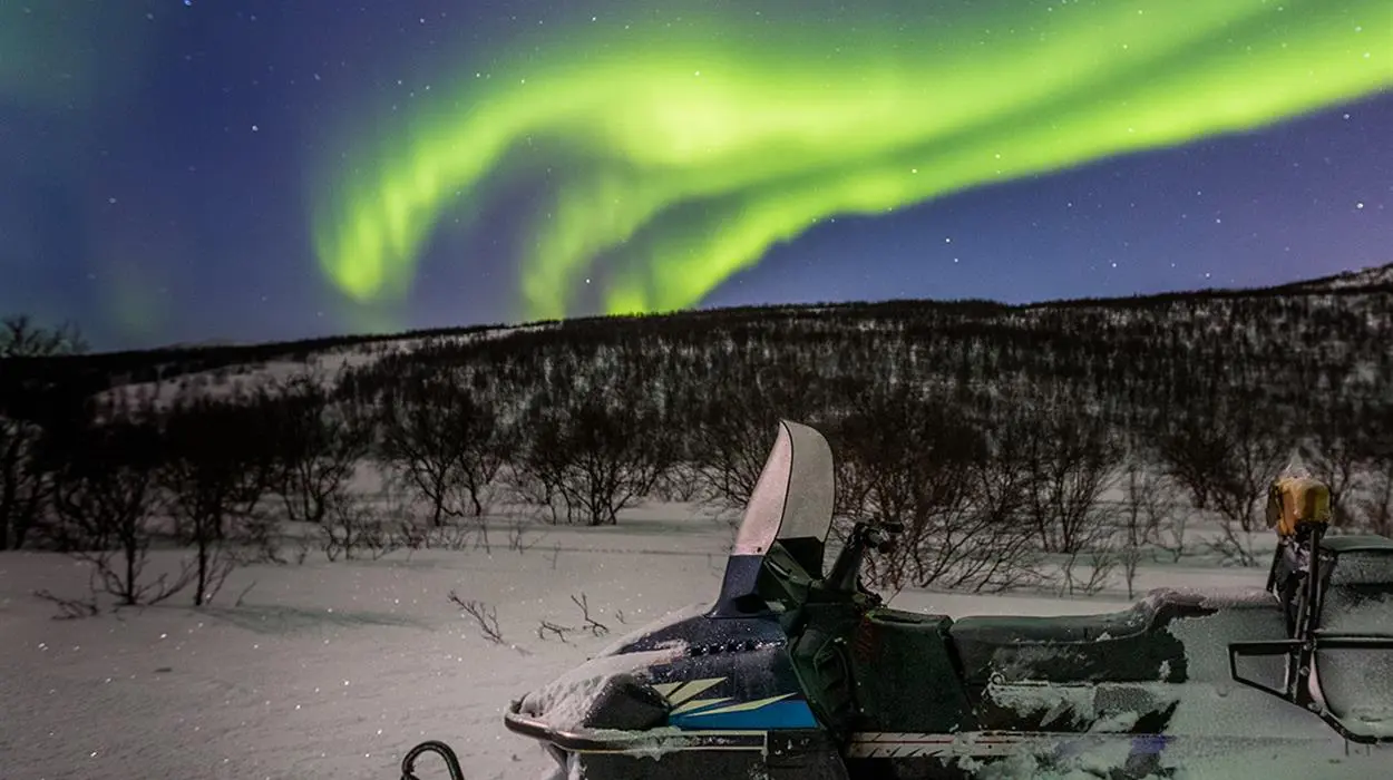 Northern Lights Snowmobile Safari