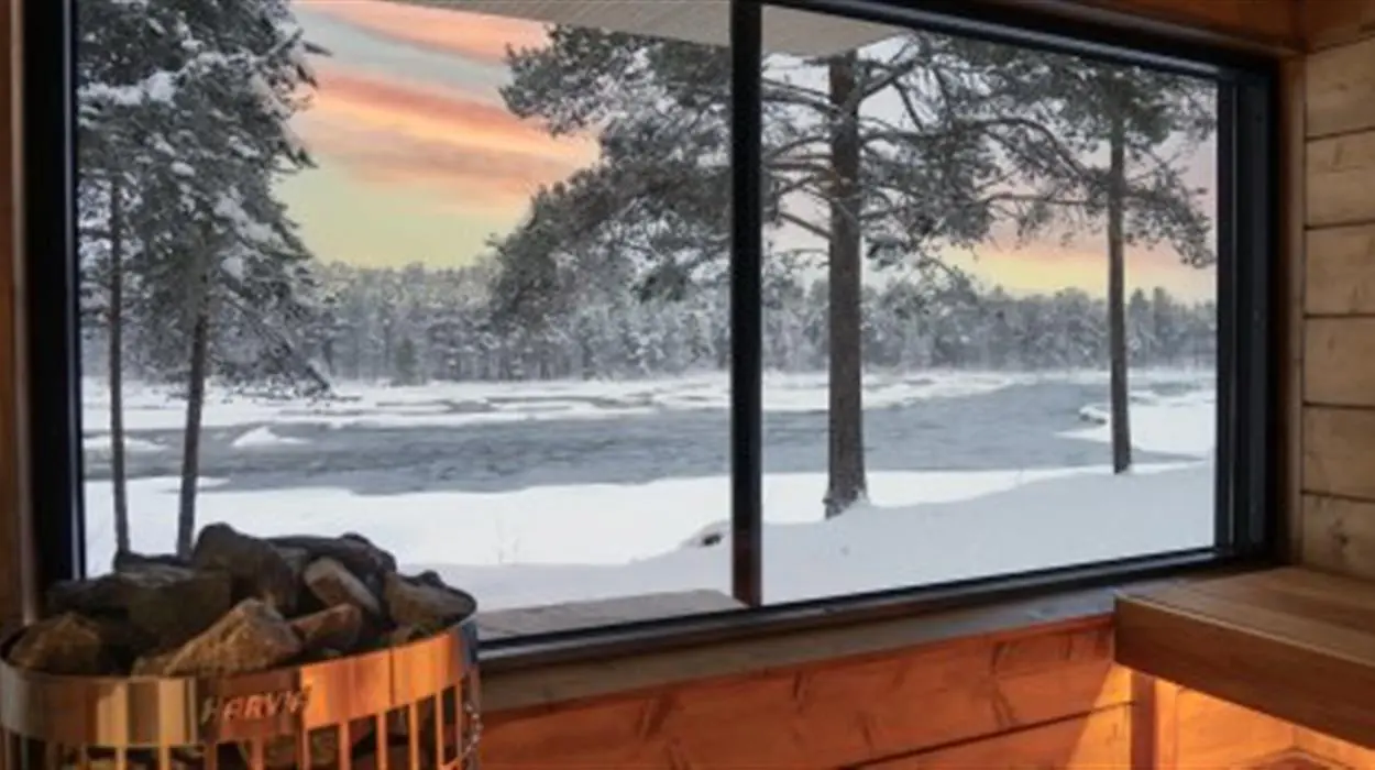 Arctic Sauna visit with Jacuzzi (Juutua)