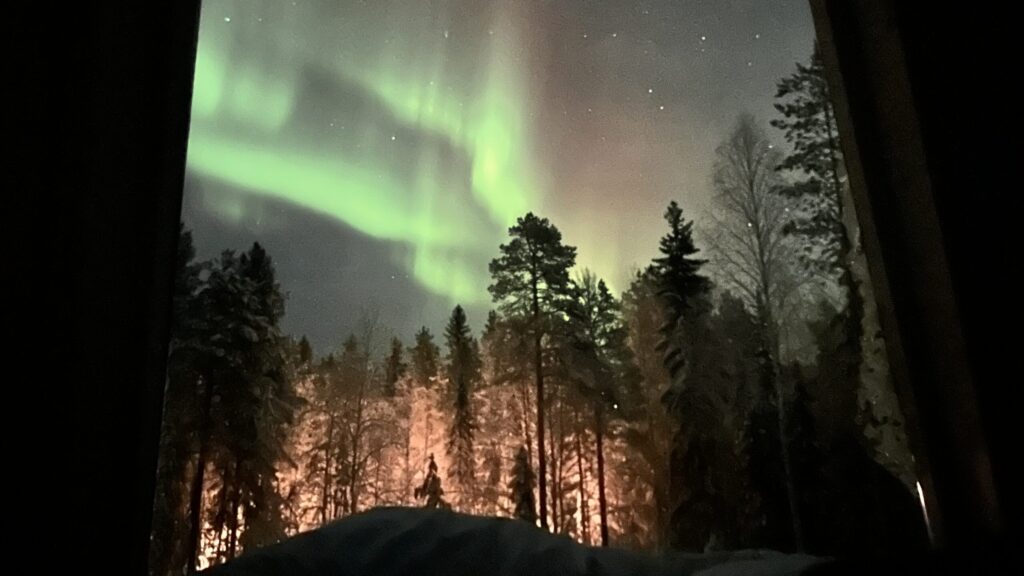 Sleeping under the Northern Lights: A Glass Cone in Swedish Lapland