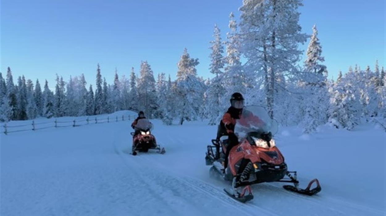 Snowmobile Adventure at Magical Pond